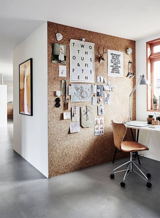 Moodboard - panneau en liege