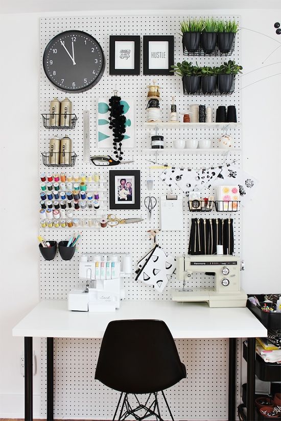 Moodboard panneau perfore