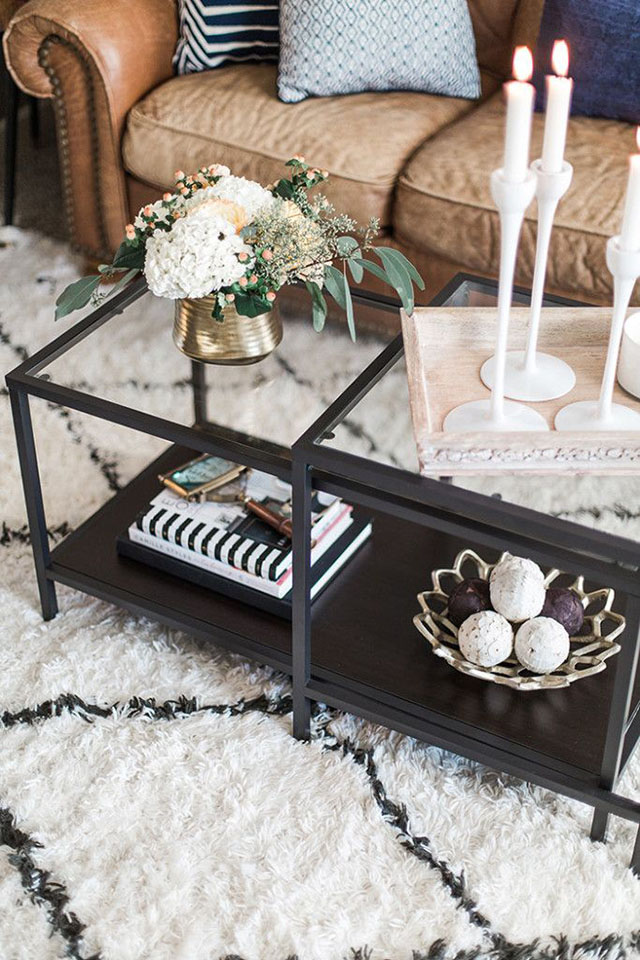 table basse salon, deco, interiors, geraldinestyle
