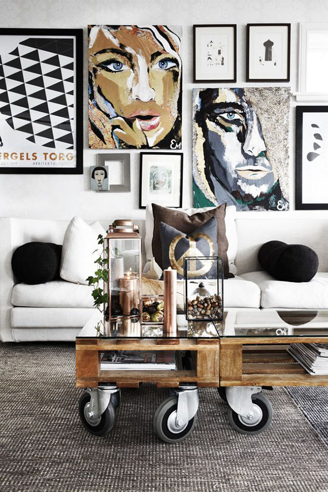 table basse salon, deco, interiors, geraldinestyle