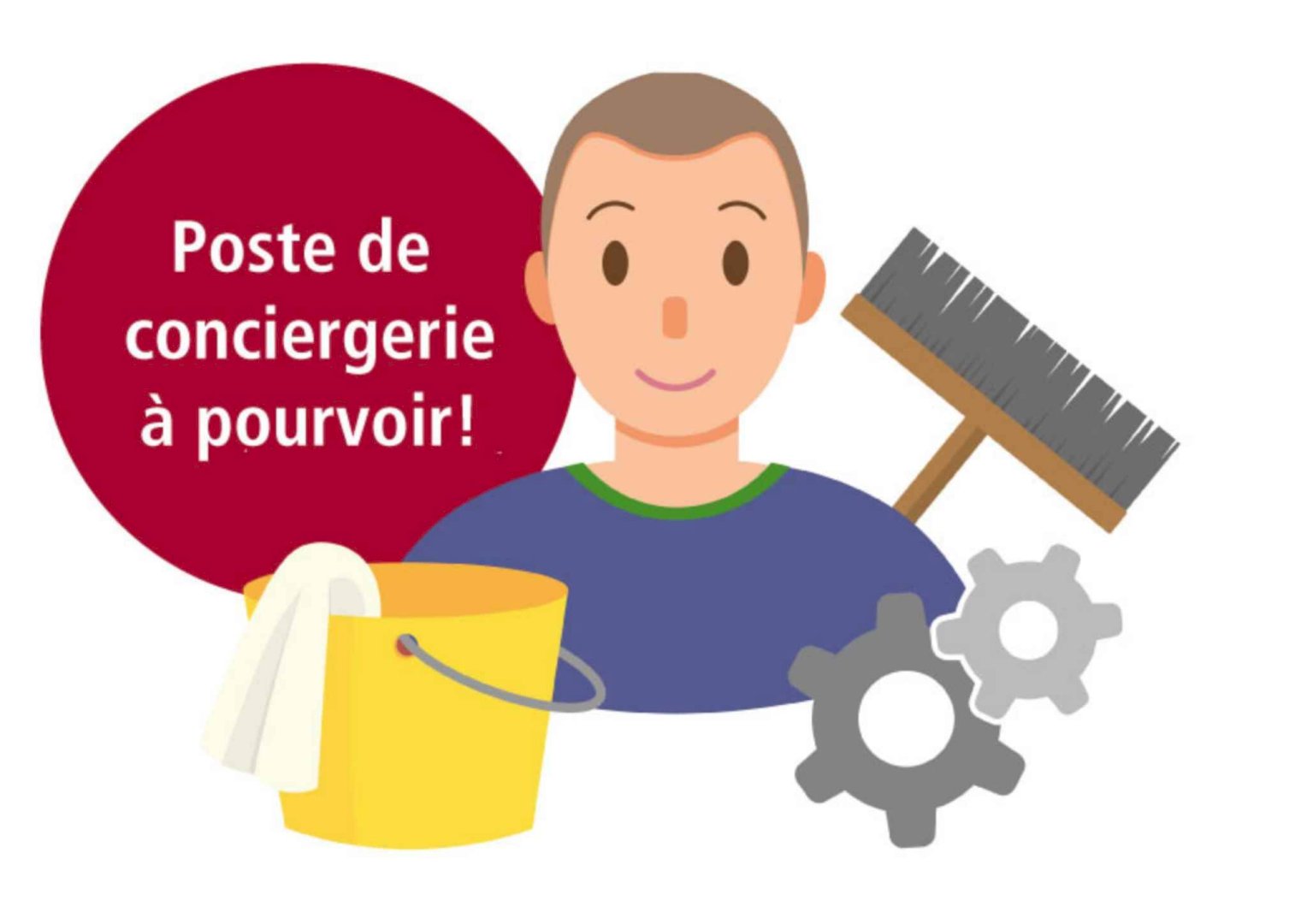 Poste de conciergerie avec appartement à pourvoir