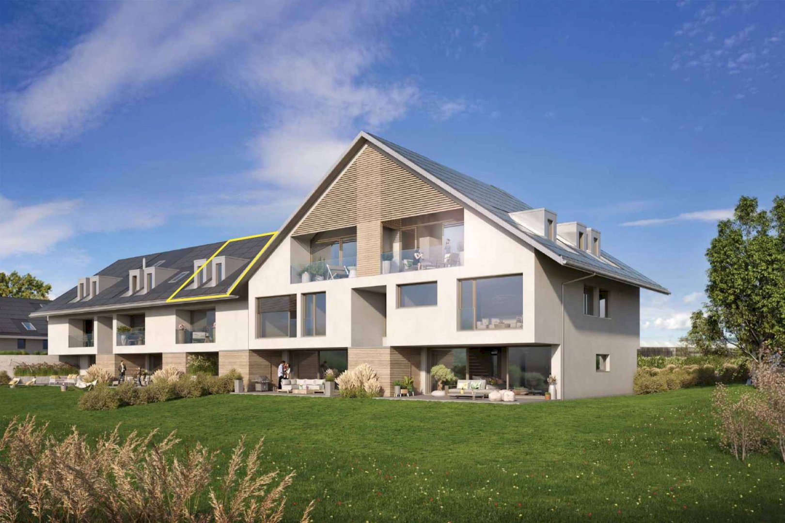 Dans un cadre verdoyant
Appartement neuf
3.5 pièces avec mezzanine