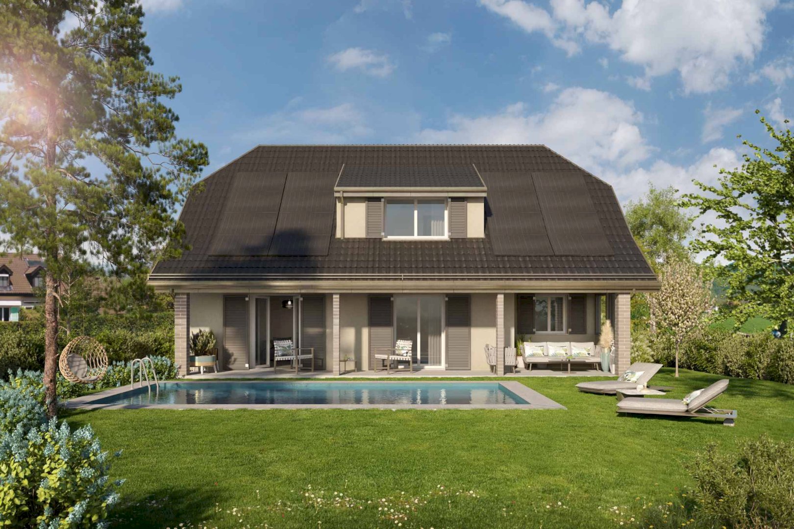 Maison vaudoise avec vue sur les Alpes et échappée sur le Lac