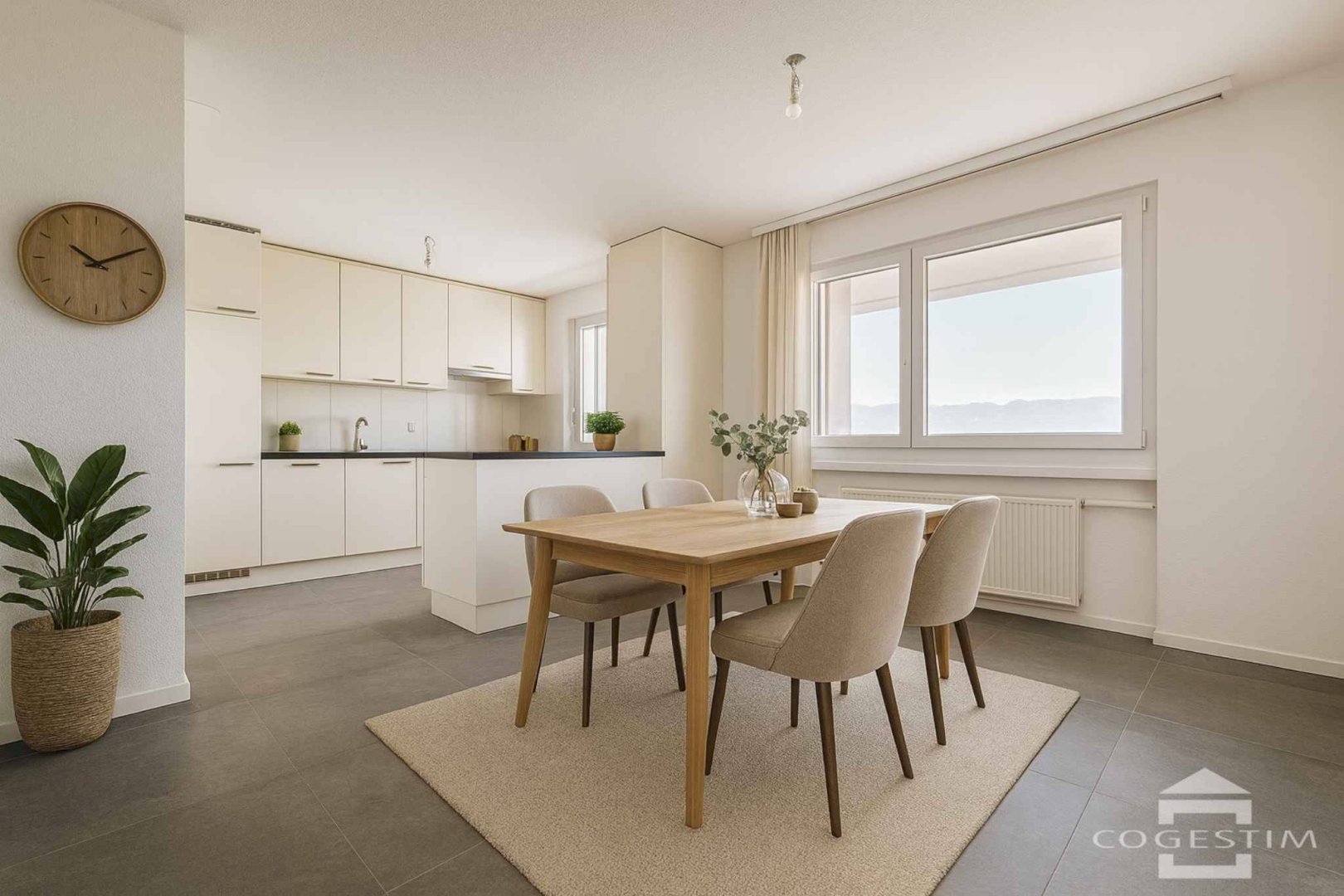 Appartement 4.5 pièces rénové
avec vue dégagée