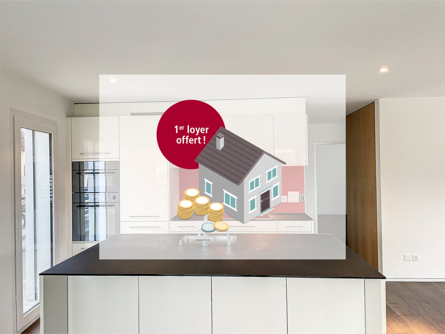 Appartement moderne avec grande terrasse!